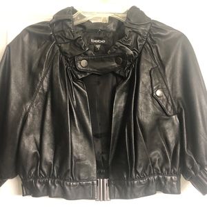 Bebe Leather Bolero Jacket